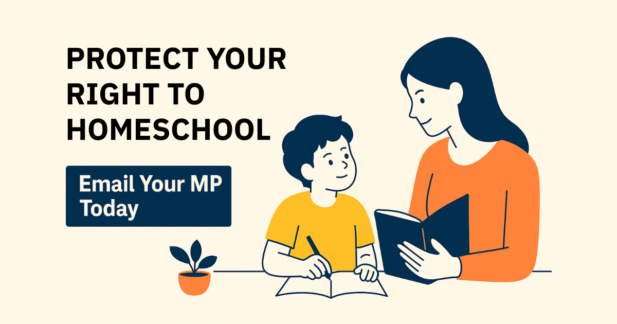 Contact your MP to speak up for homeschooling